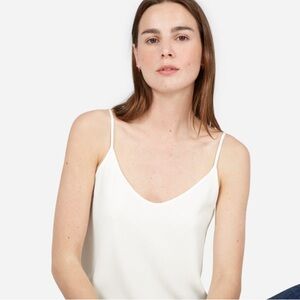 Everlane The Double-Lined Silk V-Neck Cami